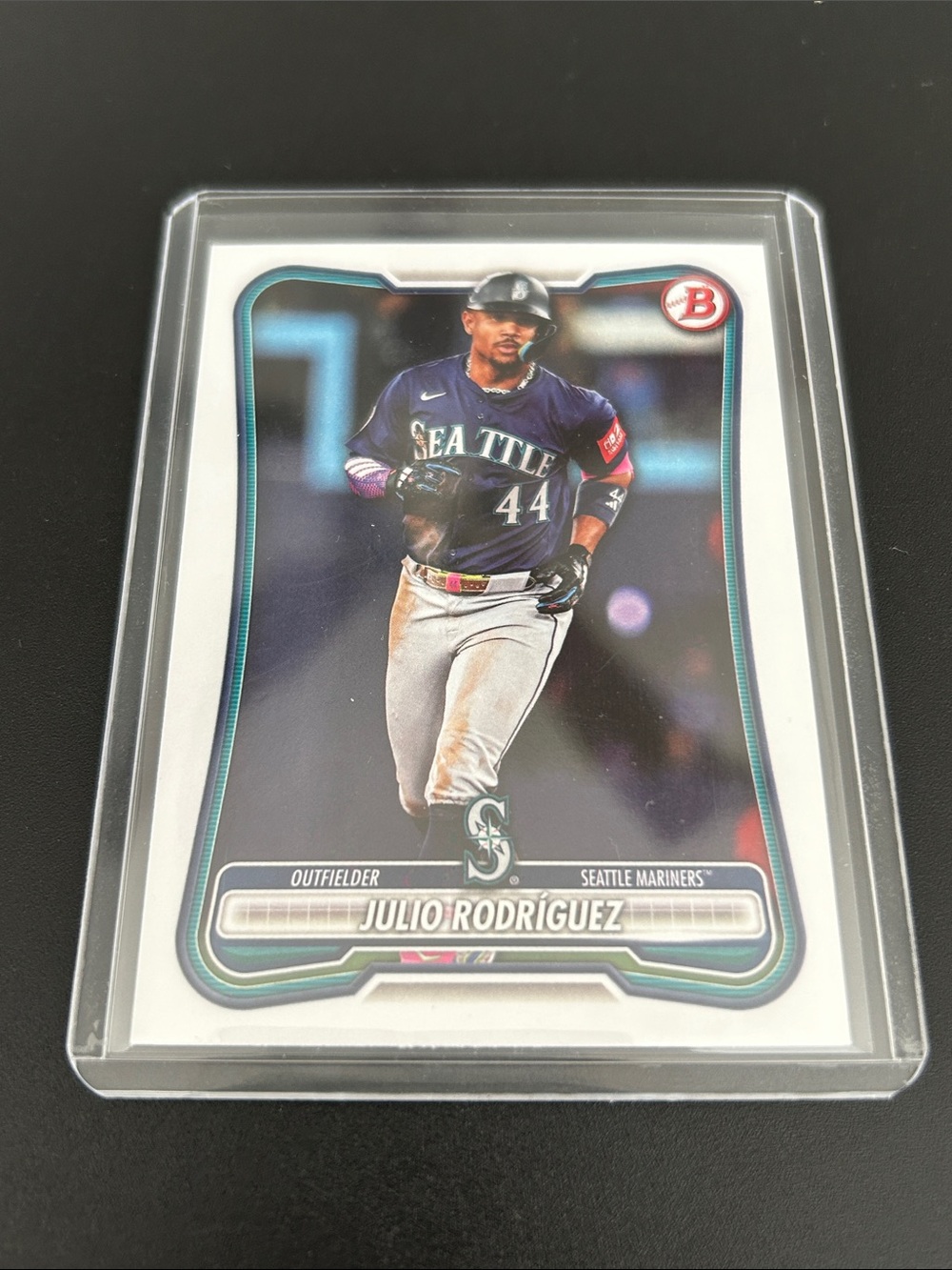 Topps Seattle Mariners Julio Rodríguez Baseball Card - Navy, White, Teal